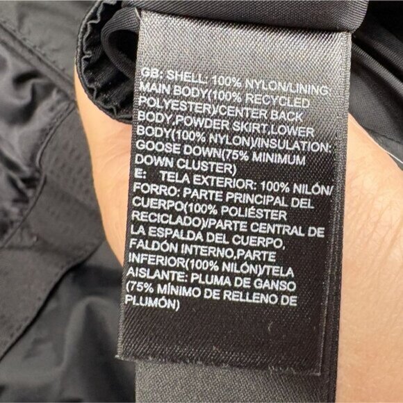 The North Face Womens 600 Goose Down Puffer Jacket S Black Ski Coat Outerwear - Picture 13 of 16